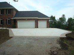 Concrete Driveway with border