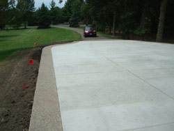 Concrete Driveway with border