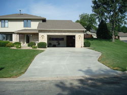 Concrete driveway project