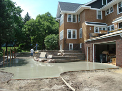 Large Concrete Driveway Installation