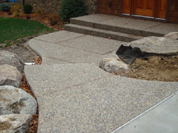 Exposed Aggregate Entry
