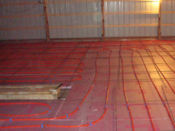 Heated Concrete Shop Floor