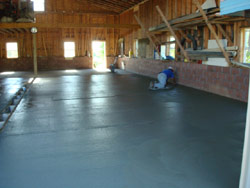 Cement Pole Barn Floor