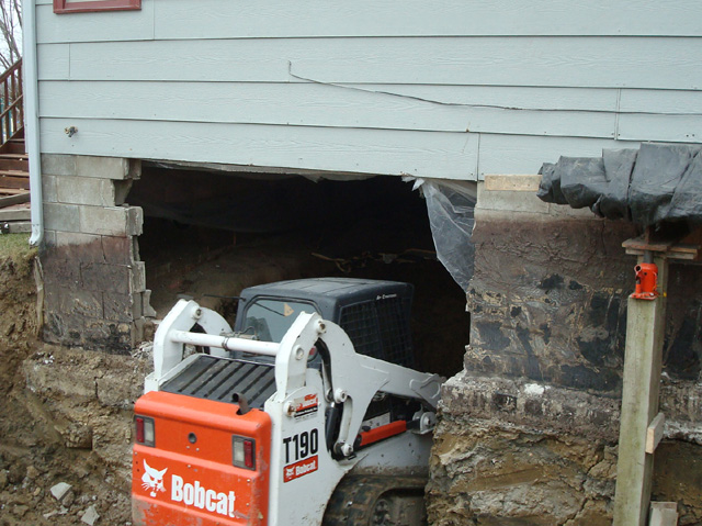 Excavation, Digging and material removal services for foundations, remodels, repair and other residential and commercial applications in the Twin Cities metro area from Voehl Construction Inc.